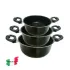 POT ITALIA Faitout PITERA PASSION / 18 CM / Avec Couvercle en Verre