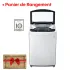 Machine à Laver LG 13 kg | Essorage 1400 Tours/min - Smart Inverter - T1388NEHGE - Silver