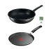 Poêle à Crêpe TEFAL 25 CM + WOK TEFAL SIMLPLICITY 28 CM