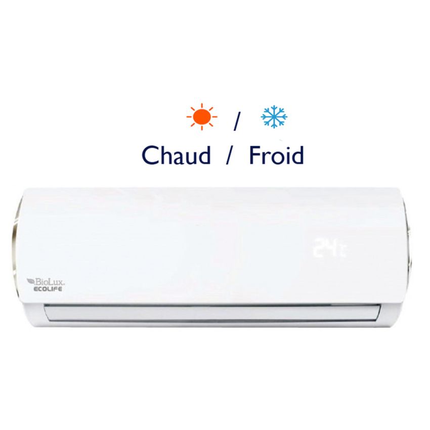 Biolux Climatiseur Split Btu Blanc Chaud Froid